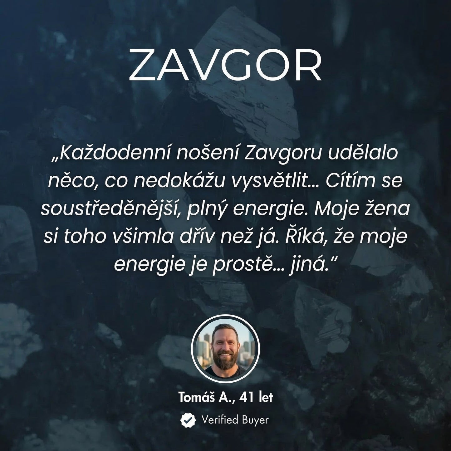 ZAVGOR® Hematitový Náramek